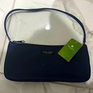 Kate Spade Nylon Mini Shoulder Clutch Navy NWT Purse Bag